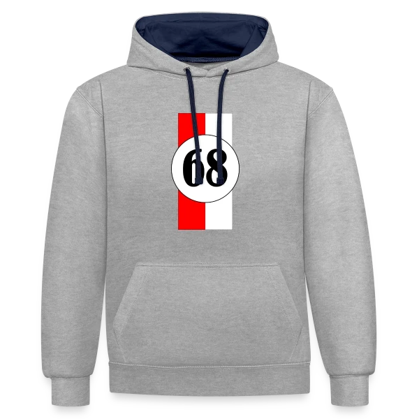 Alsace Haut-Rhin 68 sur Sweat à capuche contrasté