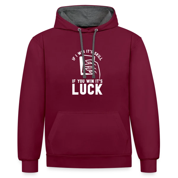 Maître du Poker : Texas Hold'em sur Sweat à capuche contrasté