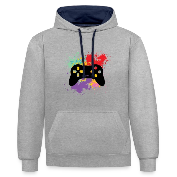 Ma Console, Ma Vie : T-shirt Gamer Rétro Passion sur Sweat à capuche contrasté
