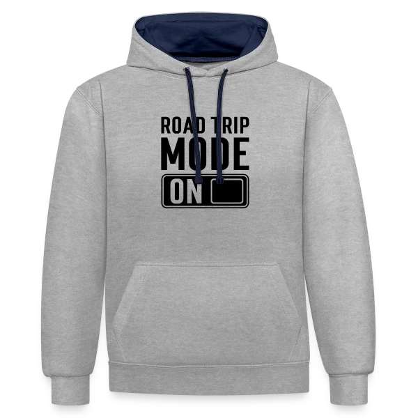 Mode Road Trip Activé sur Sweat à capuche contrasté
