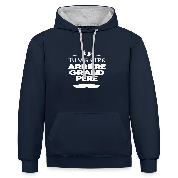Le Super Futur Arrière-Grand-Père sur Sweat à capuche contrasté
