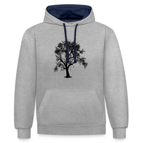 Sauvez les Arbres - Amoureux de la Forêt sur Sweat à capuche contrasté
