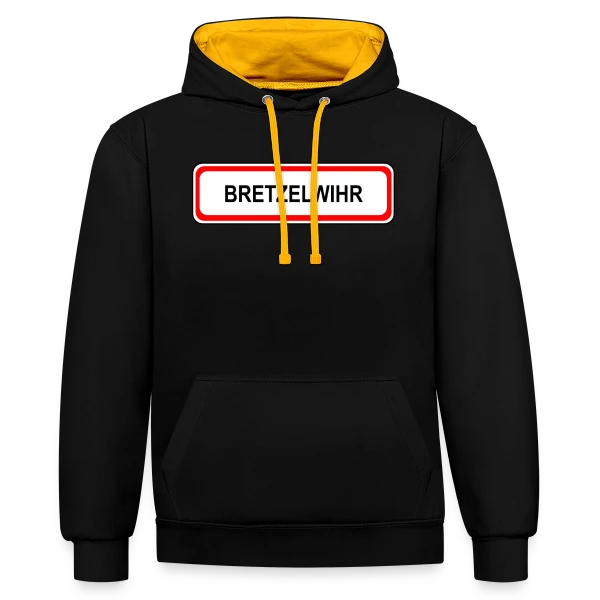 Bretzelwihr: L'Alsace Gourmande sur Sweat à capuche contrasté