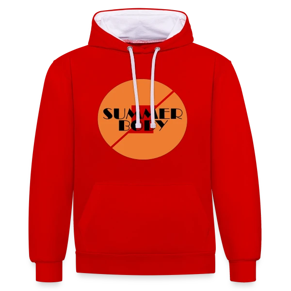 Summer Body Prêt pour l'Été sur Sweat à capuche contrasté