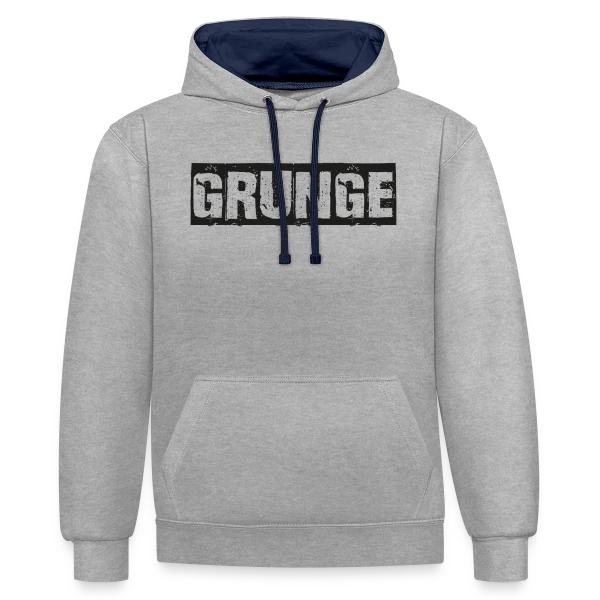 Titre Grunge Texturé sur Sweat à capuche contrasté
