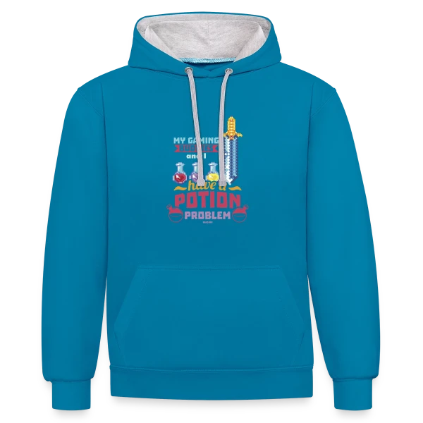 Game Nerd - Console Gaming & Manette sur Sweat à capuche contrasté