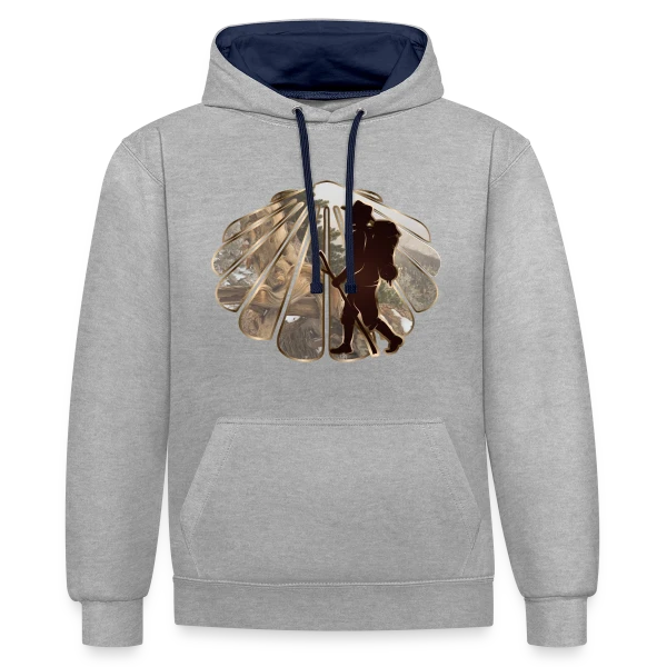 L'Âme du Pèlerin sur Sweat à capuche contrasté