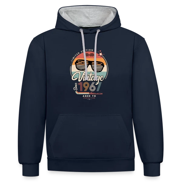 Vintage Depuis 1967 : Authentique et Stylé sur Sweat à capuche contrasté