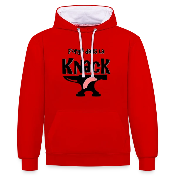 Forgé dans la Knack sur Sweat à capuche contrasté