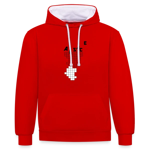 Alsace Pixel Art - Humour Rétrogaming sur Sweat à capuche contrasté