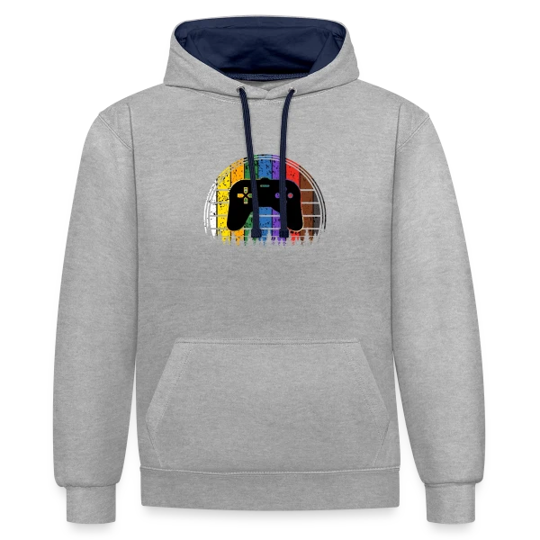 Passion Console : T-shirt Rétrogaming Drôle et Original sur Sweat à capuche contrasté