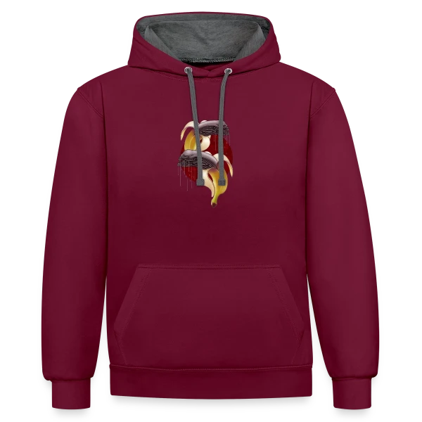 Banane Extraterrestre sur Sweat à capuche contrasté