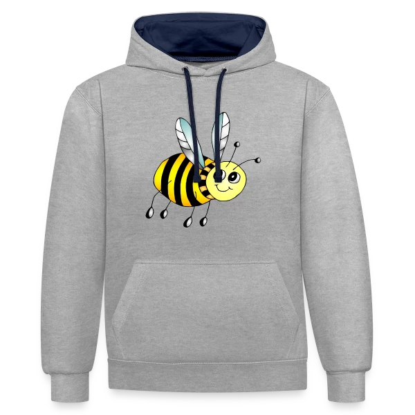 Insecte Élégant sur Sweat à capuche contrasté