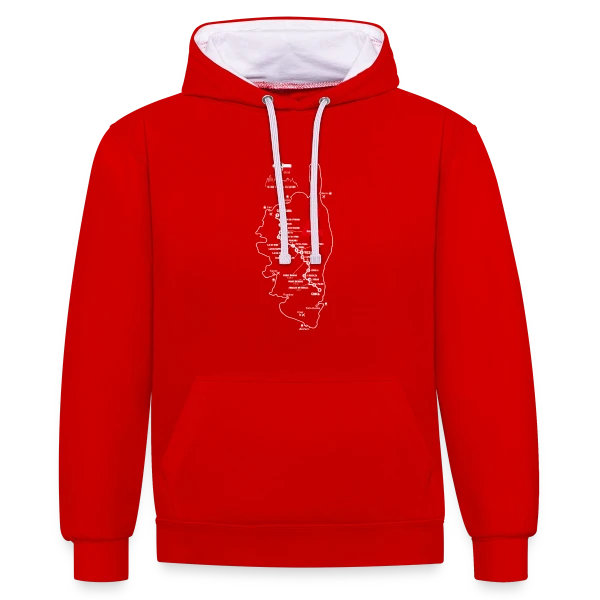 GR20 Corse: Randonnée Mythique sur Sweat à capuche contrasté