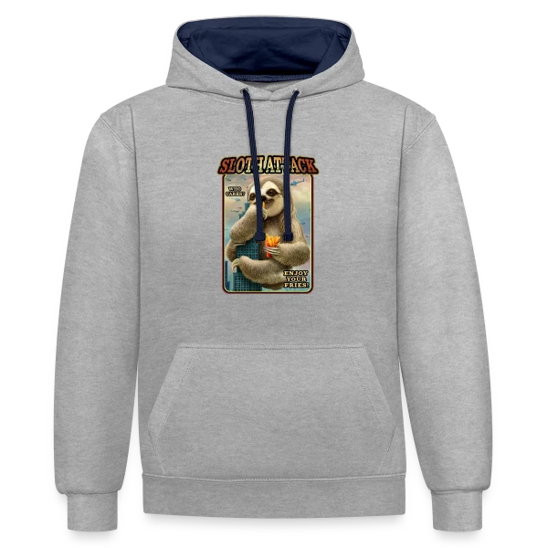 Assaut du Paresseux Géant : Chapitre 1 sur Sweat à capuche contrasté
