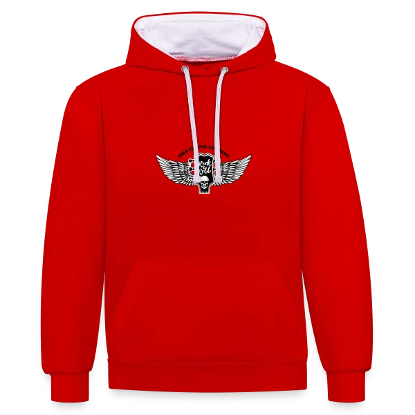 Esprit Rock Musique sur Sweat à capuche contrasté