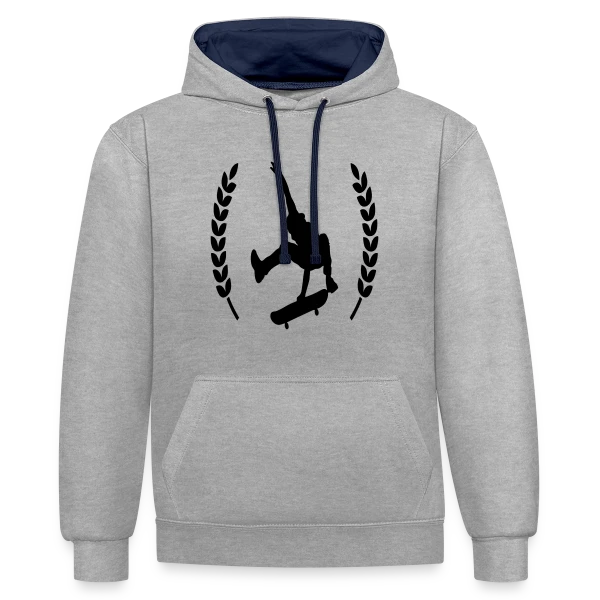 Passion Skate & Skateboard sur Sweat à capuche contrasté