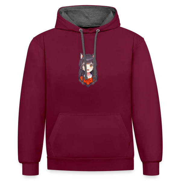 Manga Girl : Pour Fans, Gamers et Cosplayers sur Sweat à capuche contrasté