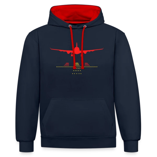 Atterrissage Imminent sur Sweat à capuche contrasté