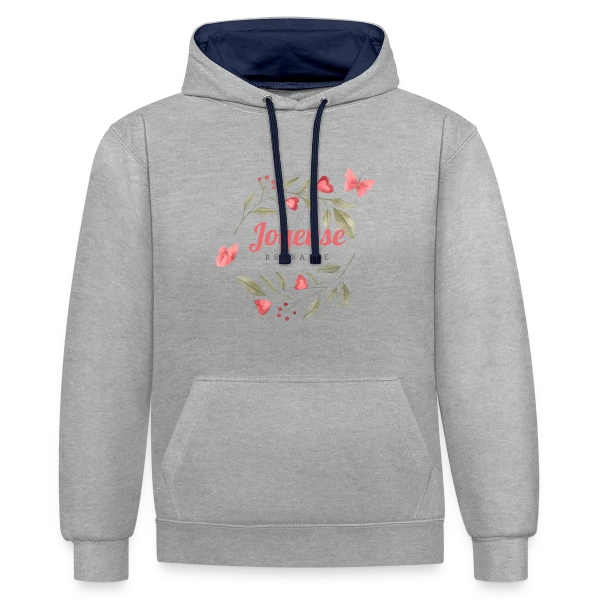 Joyeuse Retraite : L'Humour au Rendez-vous ! sur Sweat à capuche contrasté
