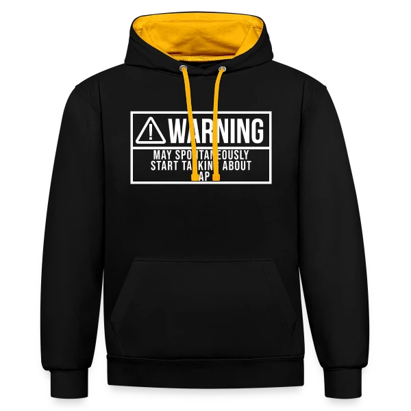 Esprit Rap Culture Urbaine sur Sweat à capuche contrasté
