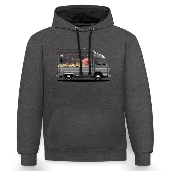 Camperarium : L'Art du Voyage Nomade sur Sweat à capuche contrasté