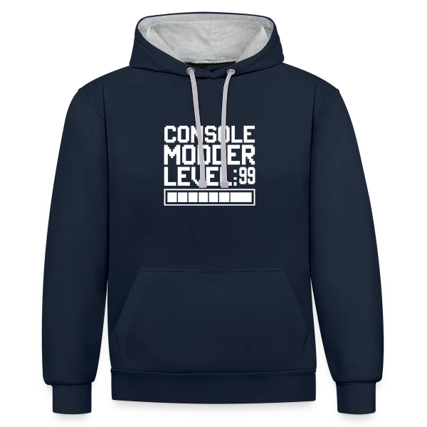 Réparateur Rétro Gaming : Maître des Consoles Vintage sur Sweat à capuche contrasté