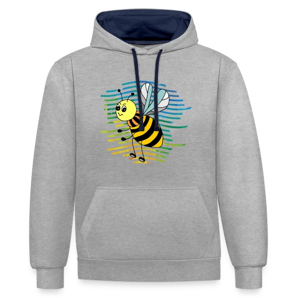 Insectes Fascinants : La Beauté Naturelle sur Sweat à capuche contrasté