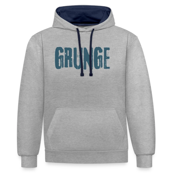 Grunge Teinte Vintage sur Sweat à capuche contrasté