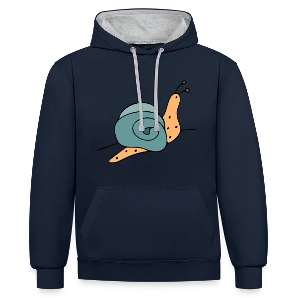 Code Mystère Énigmatique sur Sweat à capuche contrasté