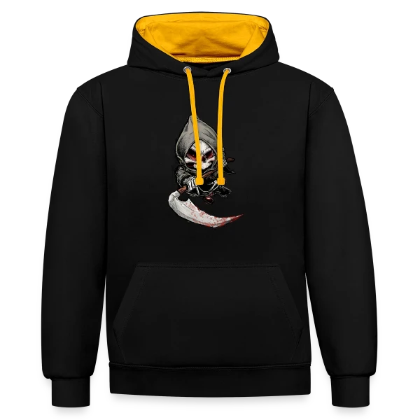 Abstrait Moderne - Élégance Graphique sur Sweat à capuche contrasté