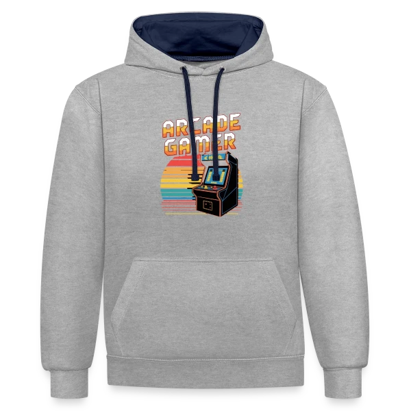 L'Esprit Arcade Gamer sur Sweat à capuche contrasté