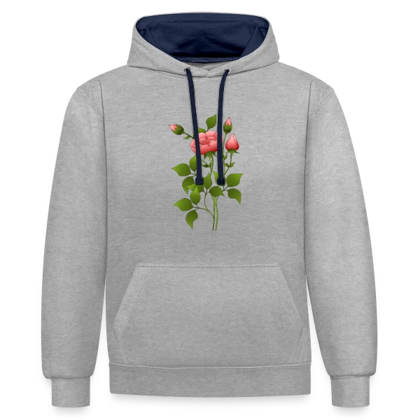 Design Numérique 2140 sur Sweat à capuche contrasté