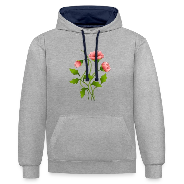 Design Numérique 2141 sur Sweat à capuche contrasté