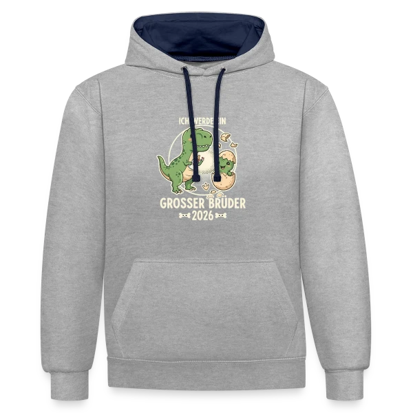 Futur Grand Frère 2026 sur Sweat à capuche contrasté
