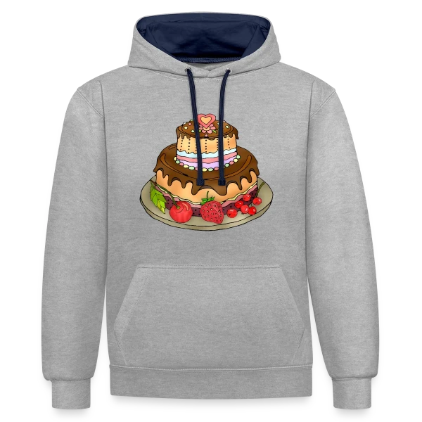 Code Mystère 4101 sur Sweat à capuche contrasté