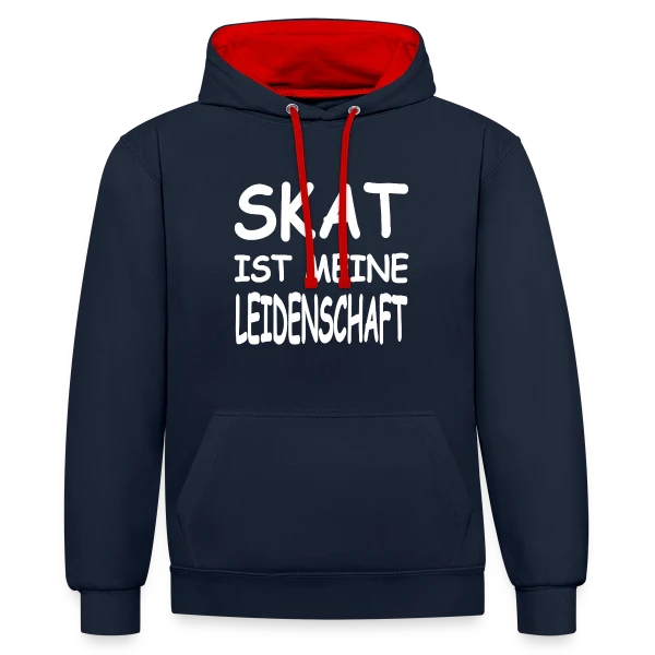 Skat: Le Jeu de Cartes sur Sweat à capuche contrasté