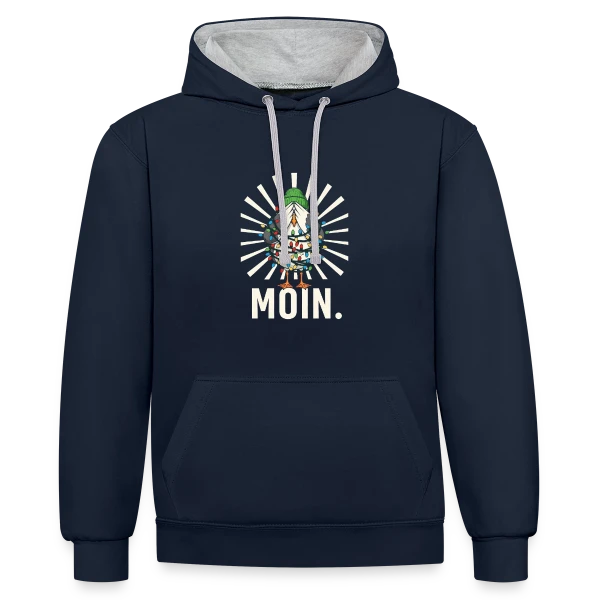 Élégance Pure et Simple sur Sweat à capuche contrasté