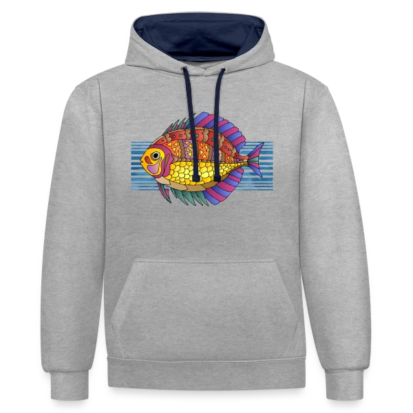 Design Numérique 5099 : Votre Style Unique sur Sweat à capuche contrasté