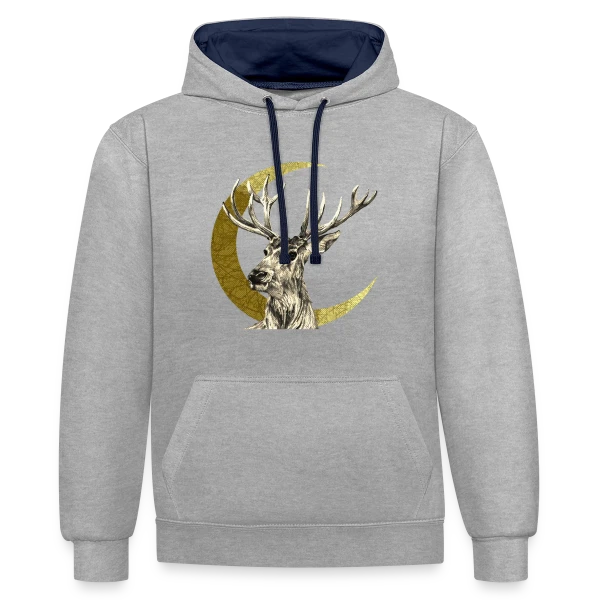 Numéro 4886 : L'Énigme Stylisée sur Sweat à capuche contrasté