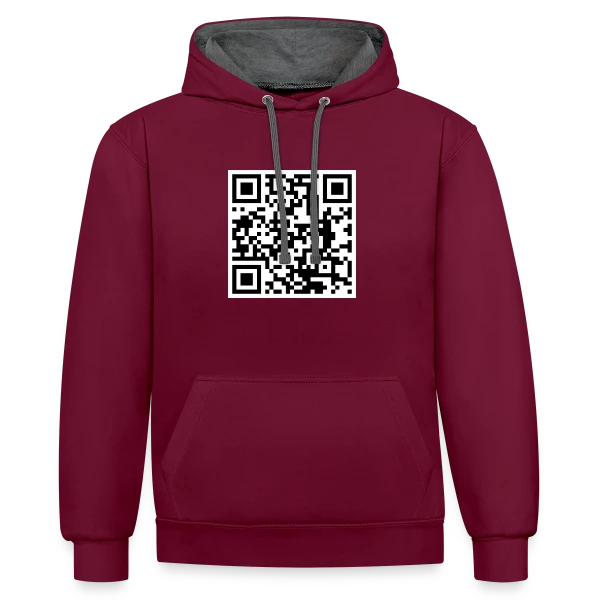 Mystère Merw sur Sweat à capuche contrasté