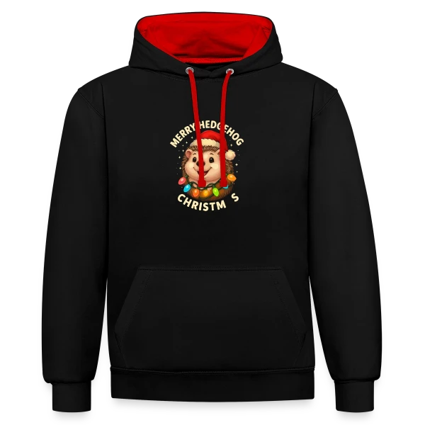 Impression Digitale sur Sweat à capuche contrasté