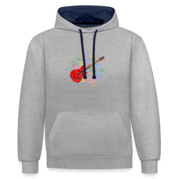 Mystère Numérique 2568 sur Sweat à capuche contrasté