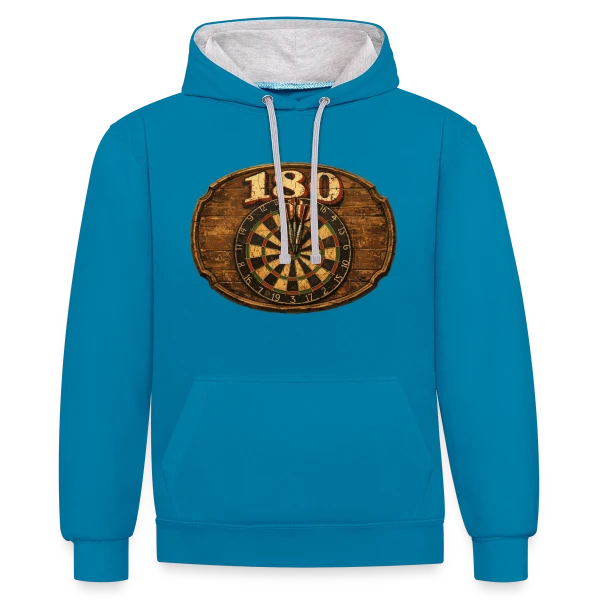 Design Abstrait Dynamique sur Sweat à capuche contrasté
