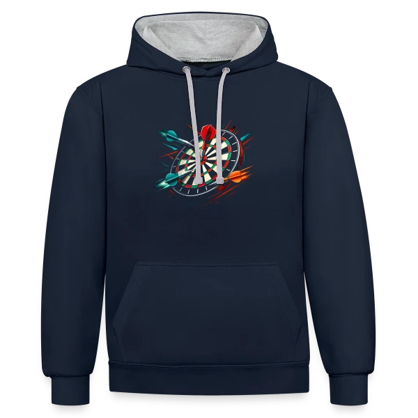Séquence Aléatoire sur Sweat à capuche contrasté