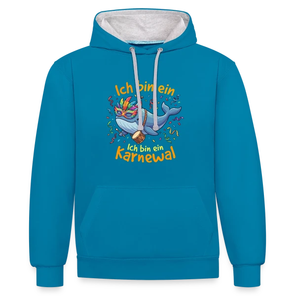 Harmonie Géométrique sur Sweat à capuche contrasté
