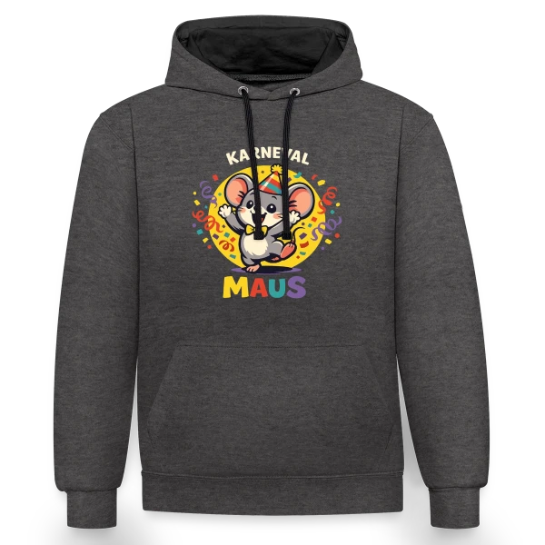 Impulsions Créatives sur Sweat à capuche contrasté