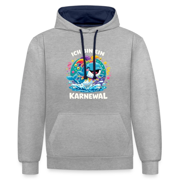 Écho Urbain sur Sweat à capuche contrasté