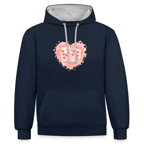 Énergie Dynamique sur Sweat à capuche contrasté