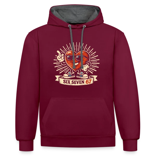 Chaos Créatif sur Sweat à capuche contrasté